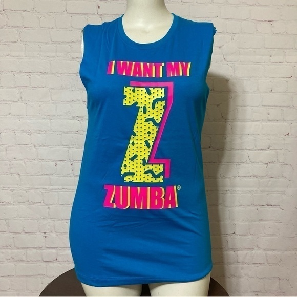 Zumba Fitness Other - ZUMBA TANK  in Blue M/L nwot I want my Z -Zumba